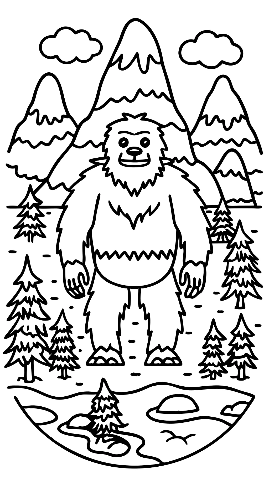 Páginas para colorear de Bigfoot